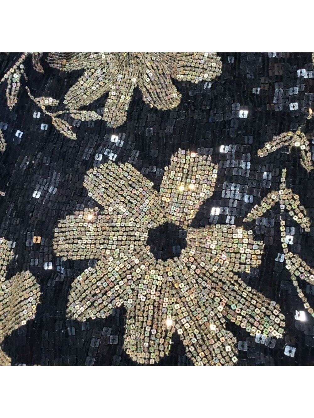 Ashish $2000 Black Gold Floral Sequin Mini Dress 90s Slip Dress Annies Ibiza - Picture 16 of 16